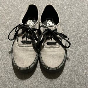Vans Authentic, black and gray, Women’s size 7.5